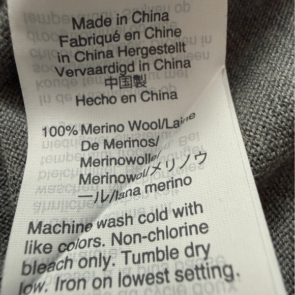 J. Crew Heather Gray Merino Wool Sweater - Picture 8 of 8